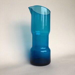 VTG Gunnar Ander Lindshammar Sweden Mid Century Cocktail Turquoise Blue Pitcher